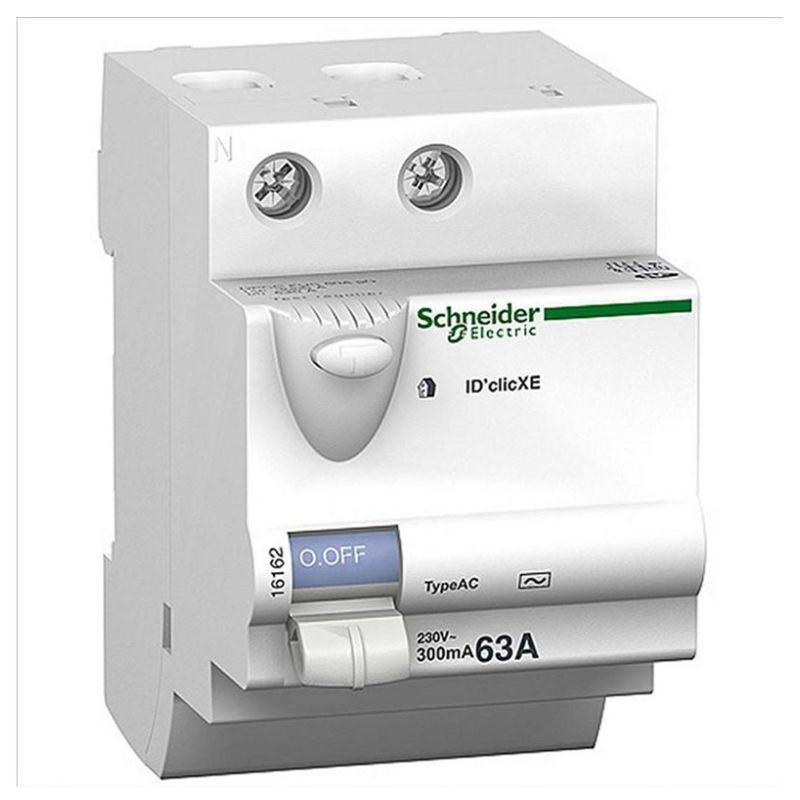 INTERRUPTEUR DIFFÉRENTIEL 30MA TYPE AC BIPOLAIRE 2X63A