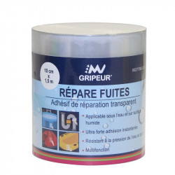 RÉPARE FUITES TRANSPARENT BANDE DE 100MM X 1.5M