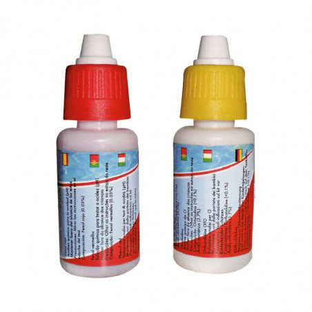 KIT FLACONS ORTHOTOLIDINE CHLORE + PHENOL RED PH