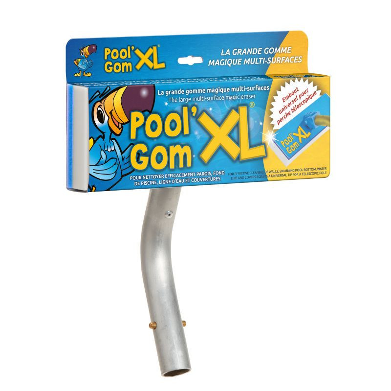 La grande gomme magique multi-surfaces extra-large (26 X 9CM) avec son balai.