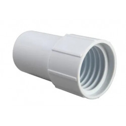 EMBOUT BLANC TARAUDÉ POUR TUYAU FLOTTANT Ø38MM A VISSER