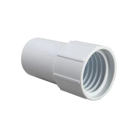 EMBOUT BLANC TARAUDÉ POUR TUYAU FLOTTANT Ø38MM A VISSER