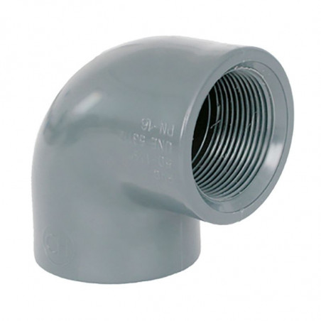 COUDE 90° Ø63MM + TARAUDAGE 2"
