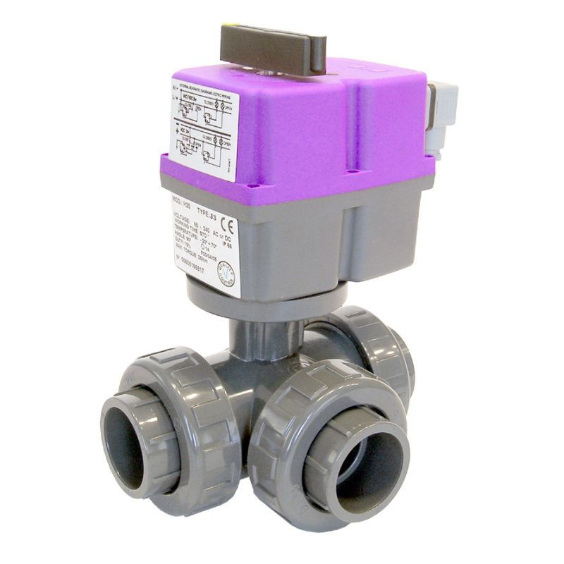 VANNE CH MOTORISÉE ÉLECTRIQUE 3 VOIES Ø63MM