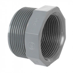 RÉDUCTION COURTE FILETAGE 3/4" + TARAUDAGE 1/2"