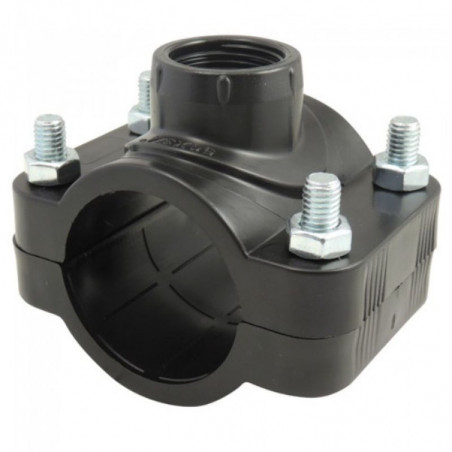 COLLIER DE PRISE EN CHARGE Ø63MM + TARAUDAGE 1"