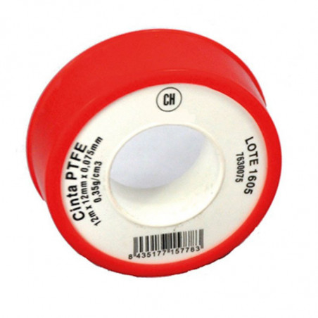 RUBAN TÉFLON 12 X 12M X 0.075MM