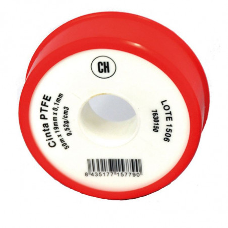 RUBAN DE TÉFLON 19MM X 50M X 1MM