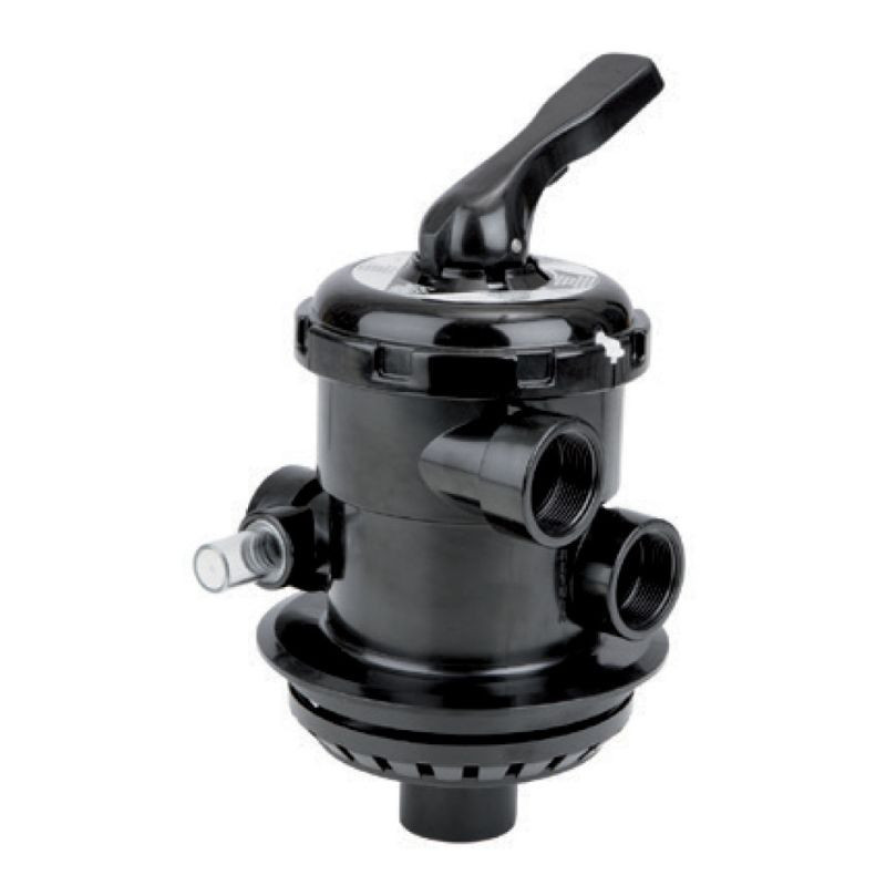 VANNE 6 VOIES TOP 1"1/2 NOIRE FILTRES ATOLL & LAGON