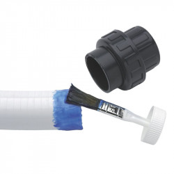 COLLE GEB BLEUE PVC SOUPLE + RIGIDE 250ML