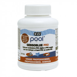 COLLE GEB BLEUE PRO THF SÉCHAGE RAPIDE PVC SOUPLE + RIGIDE 250ML