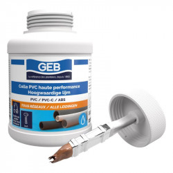 COLLE GEB BLANCHE HAUTE PERFORMANCE PVC SOUPLE + RIGIDE + ABS 250ML