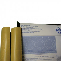 KIT DE 4 PLAQUES DE JOINTS PLATS AUTOCOLLANTS