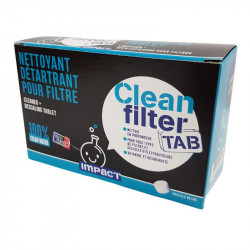 CLEAN FILTER TAB - NETTOYANT DÉTARTRANT FILTRE & CELLULE EN PASTILLES - 0.18KG