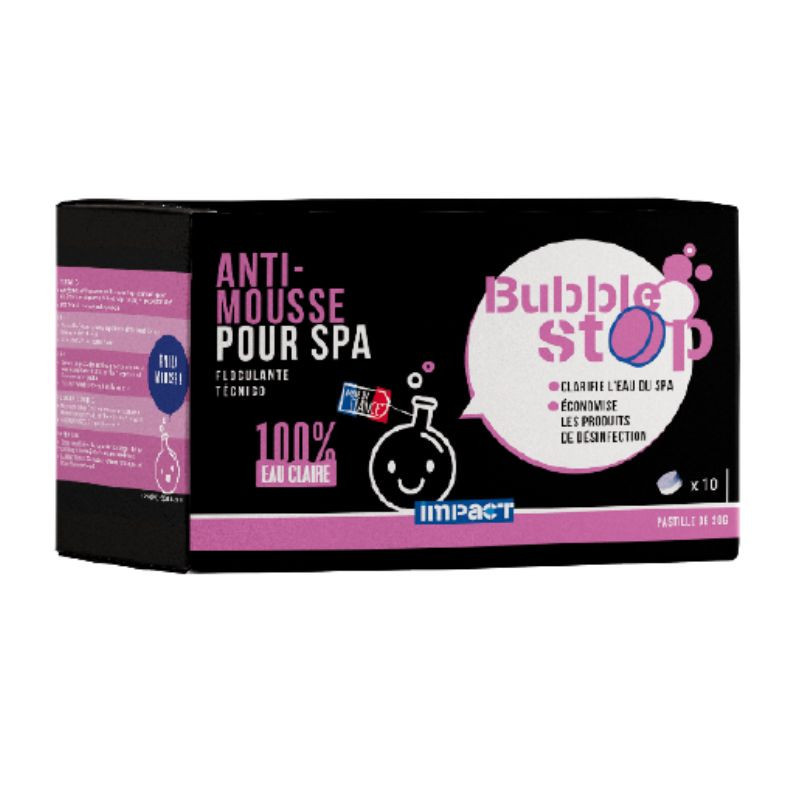 BUBBLE STOP - ANTI-MOUSSE POUR SPA EN PASTILLES - 0.225KG