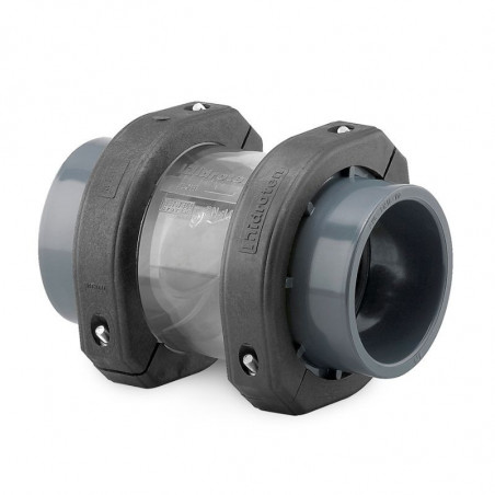 CLAPET ANTI RETOUR TRANSPARENT A BATTANT NETVITC Ø50MM