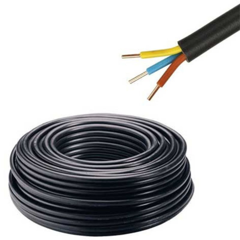 CÂBLE ÉLECTRIQUE 3G (3 FILS) U1000 R2V - LA COURONNE DE 50M
