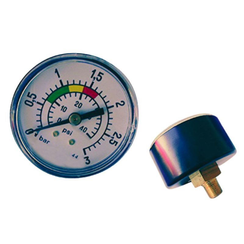 MANOMÈTRE 1/8" FILETAGE ARRIÈRE FILTRES BELO & LAGON SIDE