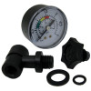 KIT MANOMÈTRE 1/8" FILETAGE ARRIÈRE + JOINTS + TE 1/8" - 1/4" FILTRES BELO SIDE