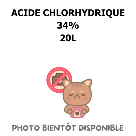 ACIDE CHLORHYDRIQUE 34% - 20L