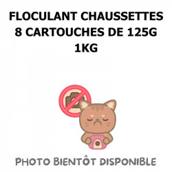 FLOCULANT CHAUSSETTES (8 CARTOUCHES DE 125G) - 1KG