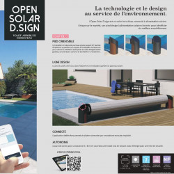 OPEN SOLAR D.SIGN Volet Hors Sol automatique connecté et solaire