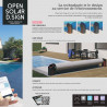 OPEN SOLAR D.SIGN Volet Hors Sol automatique connecté et solaire