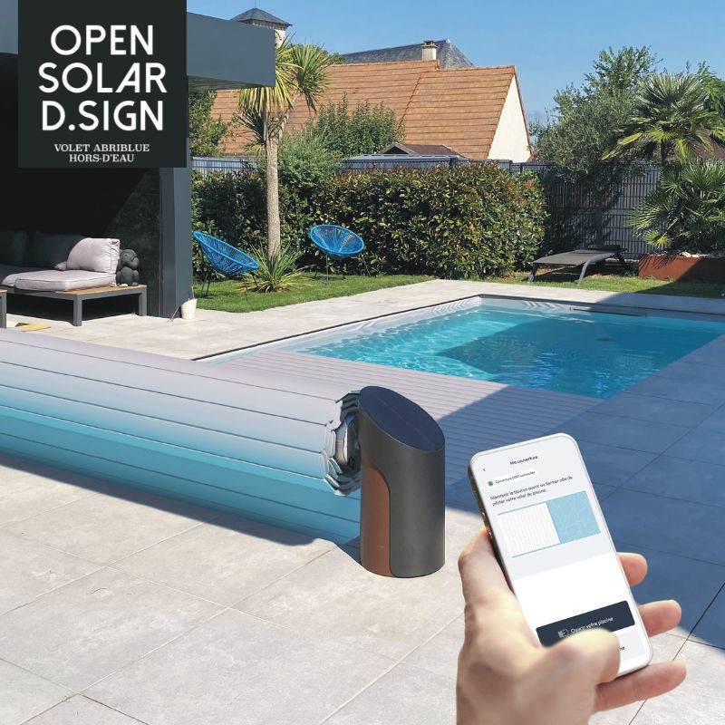 OPEN SOLAR D.SIGN Volet Hors Sol automatique connecté et solaire