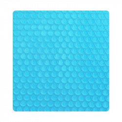 BLEU TRANSLUCIDE BR 400 MICRONS BACHE A BULLES BORDEE DES 4 COTES