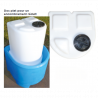 BAC DE STOCKAGE ROBUSTE 250L GRADUÉE + BAC DE RÉTENTION 250L