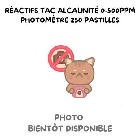 RÉACTIFS TAC ALCALINITÉ 0-500PPM PHOTOMÈTRE 250 PASTILLES
