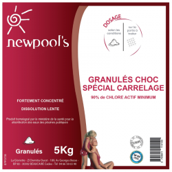 CHLORE LENT GRANULÉS SPÉCIAL CARRELAGE - 5KG