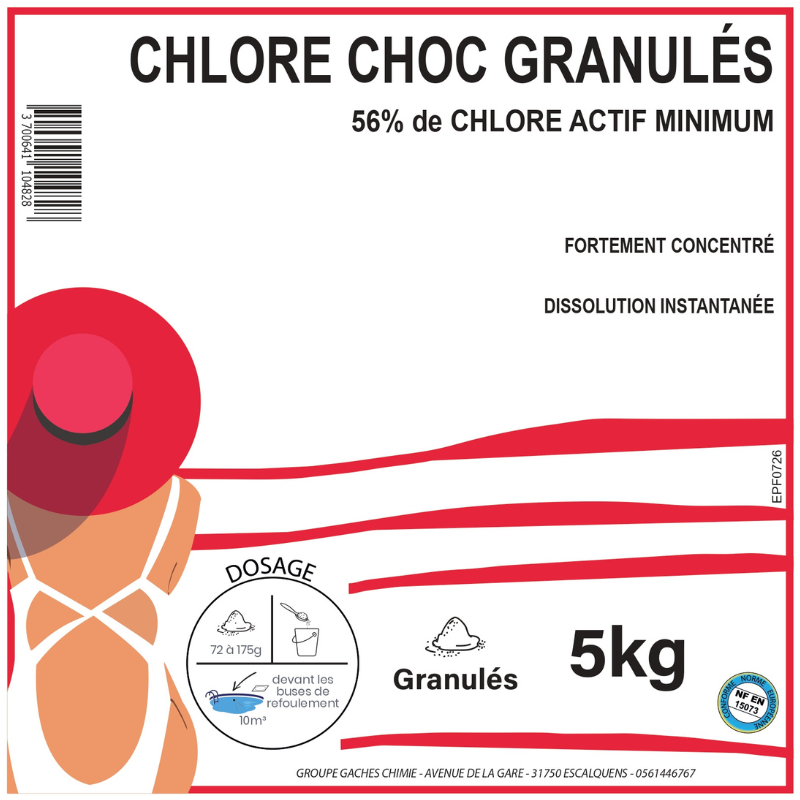 CHLORE CHOC GRANULES - 5KG