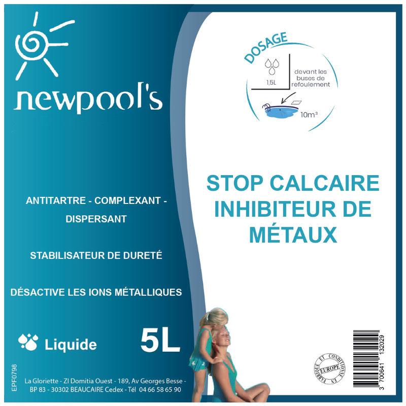 SEQUESTRANT METAUX + ANTI-CALCAIRE - 5L