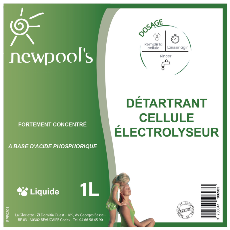 NETTOYANT DETARTRANT CELLULES ELECTROLYSEUR - 1L