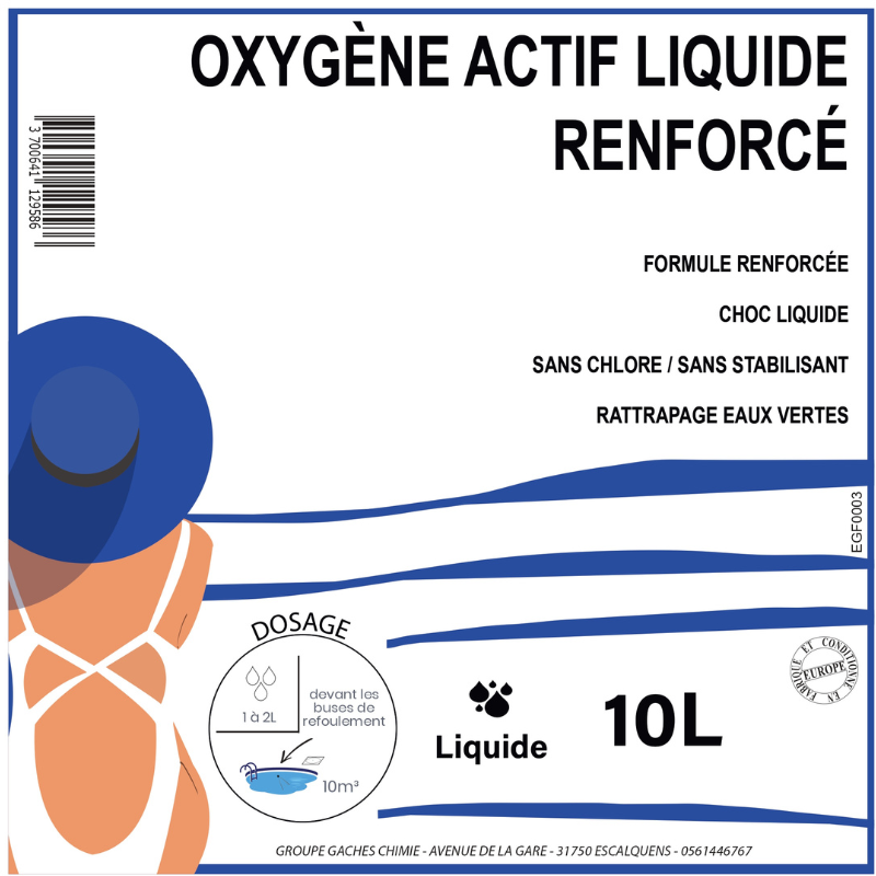OXYGENE ACTIF LIQUIDE 12% RENFORCE BOOST - 10L