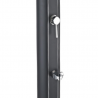 DOUCHE SOLAIRE ECLAT 32L ALU NOIR + RINCE-PIED