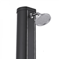 DOUCHE SOLAIRE ECLAT 32L ALU NOIR + RINCE-PIED