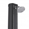 DOUCHE SOLAIRE ECLAT 32L ALU NOIR + RINCE-PIED