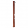 DOUCHE SOLAIRE ECLAT 32L ALU IMITATION BOIS + RINCE-PIED