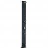 DOUCHE SOLAIRE PREMIUM 28L ALU NOIR + RINCE-PIED + BRUMISATEUR