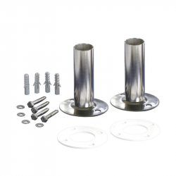 LOT DE 2 ANCRAGES DROITS ECHELLE INOX 304L