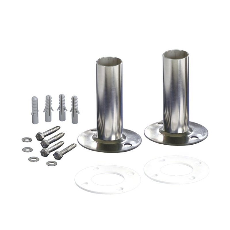LOT DE 2 ANCRAGES DROITS ECHELLE INOX 304L
