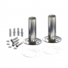 LOT DE 2 ANCRAGES DROITS ECHELLE INOX 304L