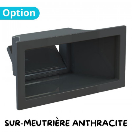 SUR MEUTRIERE SKIMMER BÉTON LUXE 17L + 2 SORTIES 2" ANTHRACITE