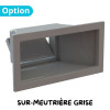 SUR MEUTRIERE SKIMMER BÉTON LUXE 17L + 2 SORTIES 2" GRISE