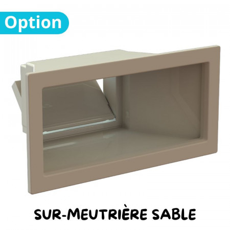 SUR MEUTRIERE SKIMMER BÉTON LUXE 17L + 2 SORTIES 2" SABLE