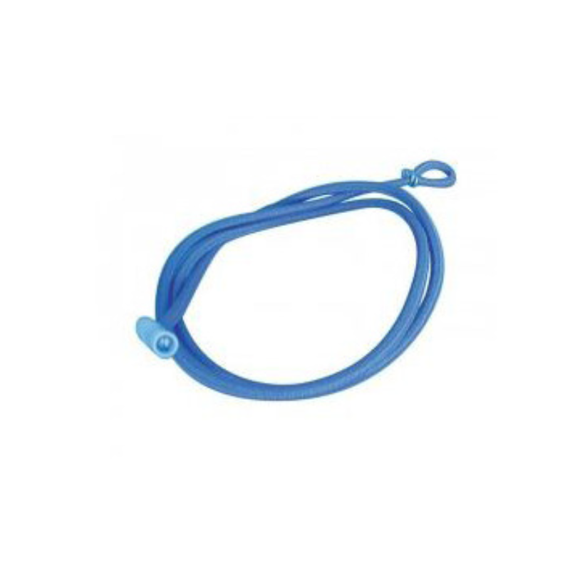 SANDOW BLEU Ø6MM LONGUEUR 120CM + 1 EMBOUT PLASTIQUE BASCULANT + 1 BOUCLE S/10