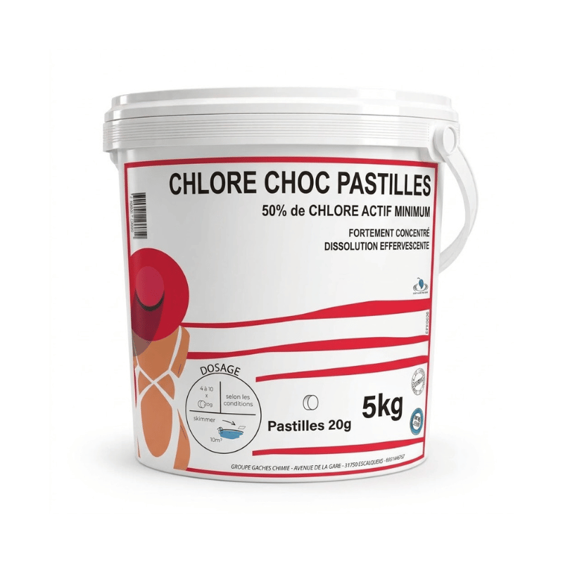 CHLORE CHOC PASTILLES - 5KG