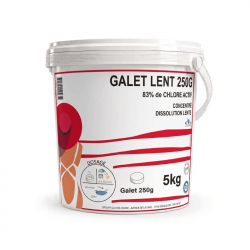 CHLORE LENT GALETS DE 250G - 5kg